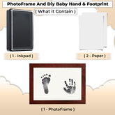 Compact Baby Photo Frame for Wall Skin Protective Inkpad for Home (Mahogany Color-8 Inchess-15.2*20.3Cm)